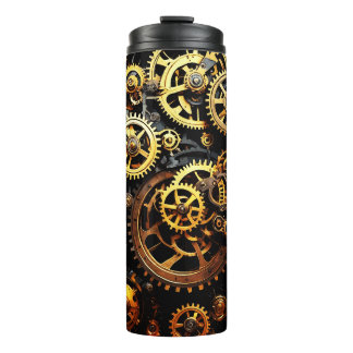 Steampunk Clockwork Gears 1004 Thermal Tumbler
