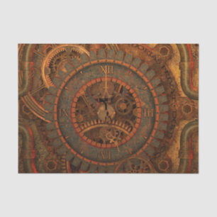 Steampunk clockwork tissue paper