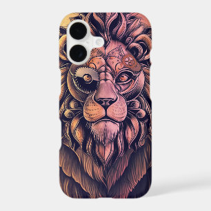 Steampunk Colour Gradient Rustic Lion