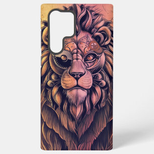 Steampunk Colour Gradient Rustic Lion Samsung Galaxy Case