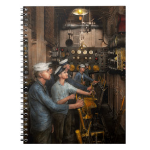 Steampunk - Controls on the USS Washington 1920 Notebook