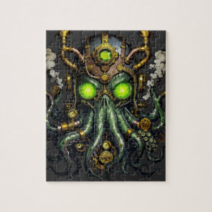 Steampunk Cthulhu monster Jigsaw Puzzle