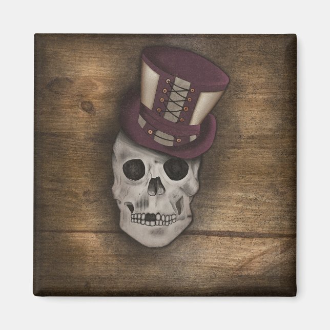 Steampunk cushion magnet (Front)