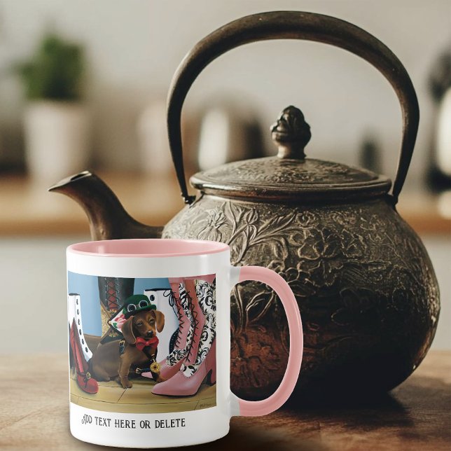 Steampunk Dachshund Wiener Dog Victorian Boots Mug (Creator Uploaded)