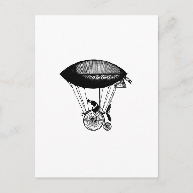 Steampunk derigicyclist postcard (Front)