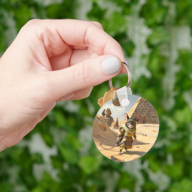 Steampunk Desert Explorer Mouse  Key Ring (Hand)