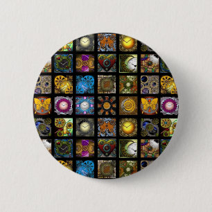 Steampunk Designs 6 Cm Round Badge