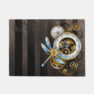 Steampunk Dials with Dragonfly Doormat