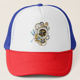 Steampunk Dials with Dragonfly Trucker Hat