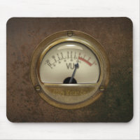 Steampunk DJ Sound Engineer VU Metre Mousemat