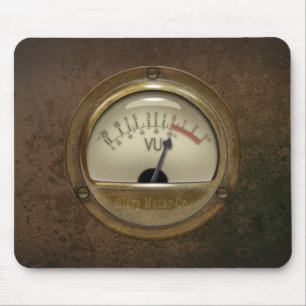 Steampunk DJ Sound Engineer VU Metre Mousemat