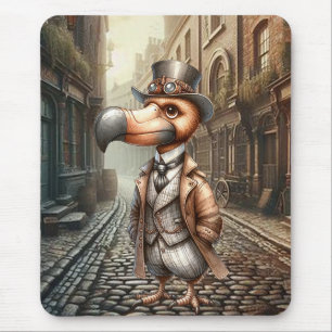 Steampunk Dodo Bird Mouse Pad
