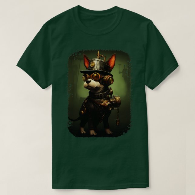 Steampunk Dog 2 T-Shirt (Design Front)