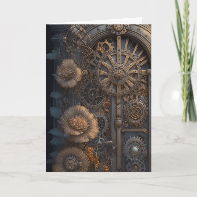 Steampunk Door | Thinking of You Card (Front)