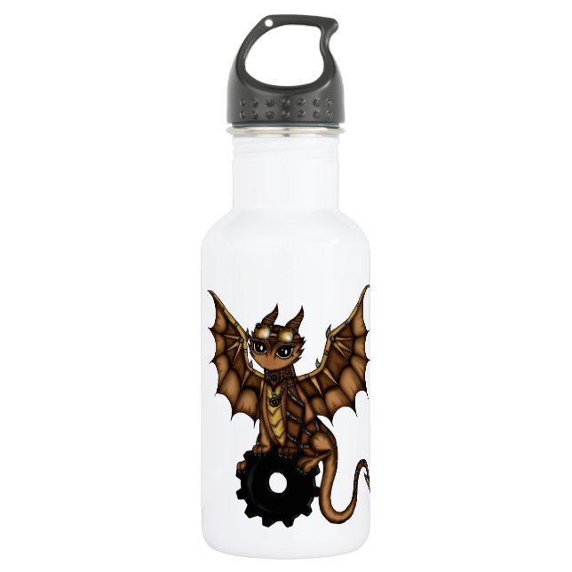 Steampunk Dragon 532 Ml Water Bottle (Front)