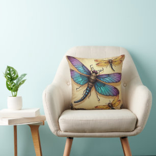 Steampunk Dragonflies Cushion