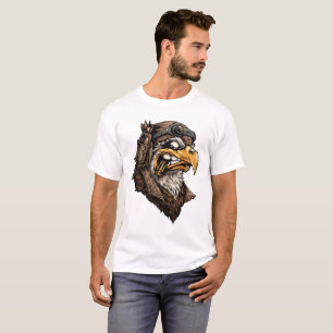 Steampunk Eagle Pilot – Vintage Aviator Animal T-Shirt