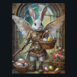 Steampunk Easter Bunny Warrior Angel Poster<br><div class="desc">You are viewing The Lee Hiller Photography Art and Designs Collection of Home and Office Decor,  Apparel,  Gifts and Collectibles. The Designs include Lee Hiller Photography and Mixed Media Digital Art Collection http://LeeHiller.com</div>
