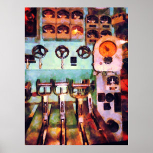 Steampunk - Electrical Control Room Poster
