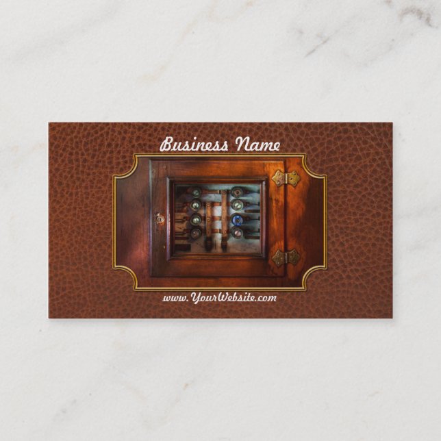 Steampunk - Electrical - The fuse panel Business Card (Front)