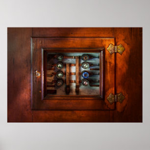 Steampunk - Electrical - The fuse panel Poster