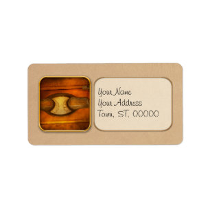 Steampunk - Electrician - The portable volt metre Label