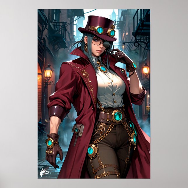 Steampunk Enchantress -Refinement and Power  Poster (Front)