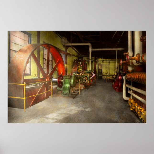 Steampunk - Engine - Powerhouse 1905 Poster (Front)