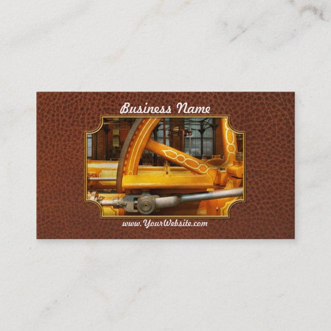 Steampunk - Engine - You are so flywheel Business Card (Front)