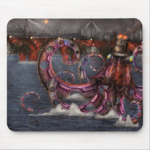 Steampunk - Enteroctopus magnificus roboticus Mouse Pad