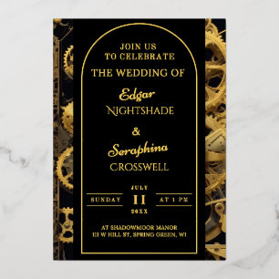 Steampunk Extravaganza Vintage Clockwork Wedding