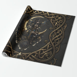Steampunk Fairy Guardian. Wrapping Paper