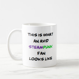steampunk fan, avid coffee mug