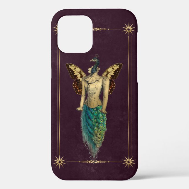 Steampunk Fantasy Peacock Case-Mate iPhone Case (Back)