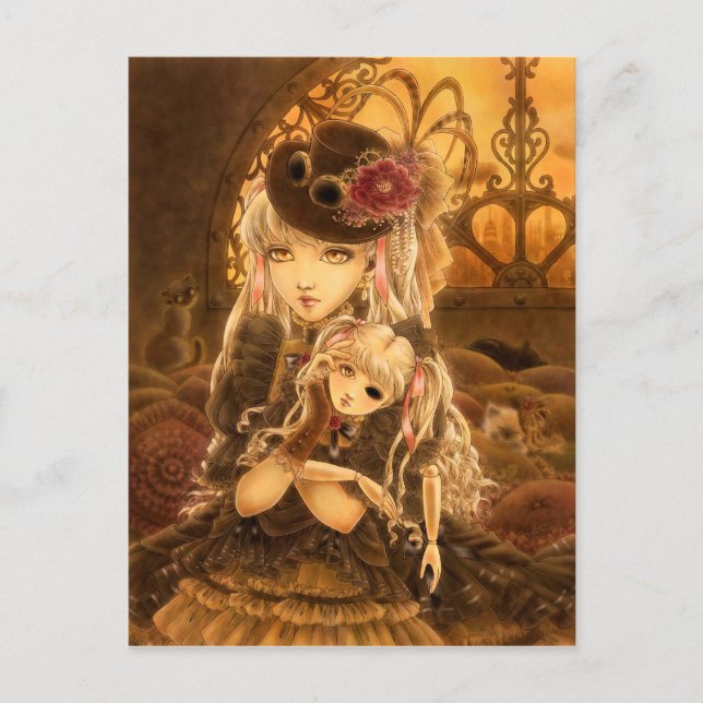 Steampunk Fantasy Postcard - Unless (Front)