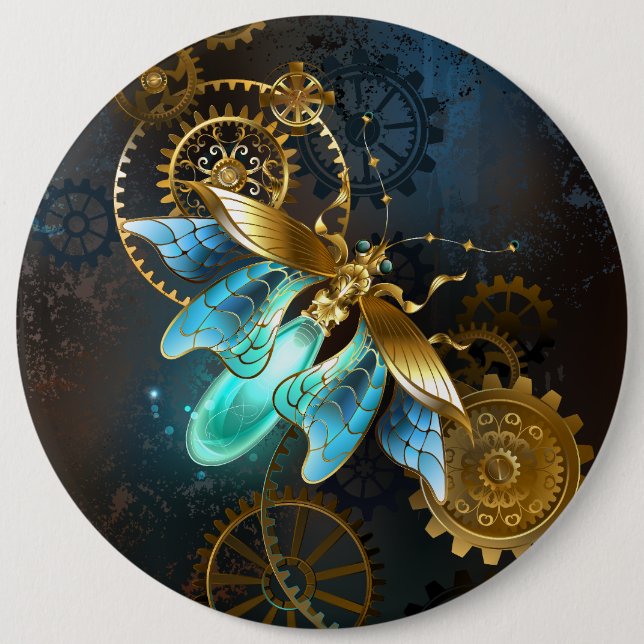 Steampunk Firefly 6 Cm Round Badge (Front)