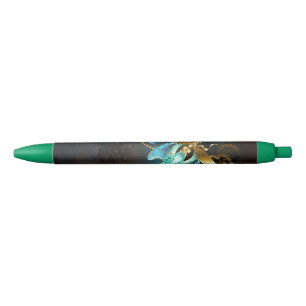 Steampunk Firefly Black Ink Pen