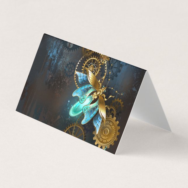 Steampunk Firefly Business Card (Front)