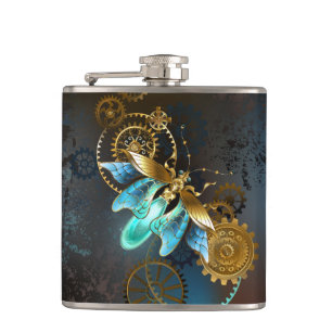 Steampunk Firefly Hip Flask