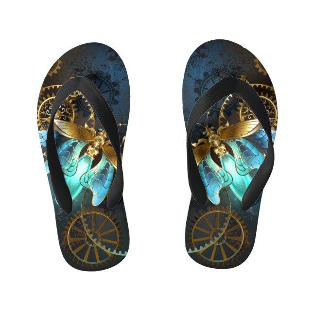 Steampunk Firefly Kid's Thongs (Footbed)