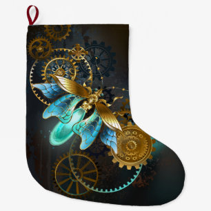 Steampunk Firefly Large Christmas Stocking