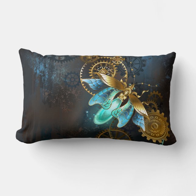 Steampunk Firefly Lumbar Cushion (Front)