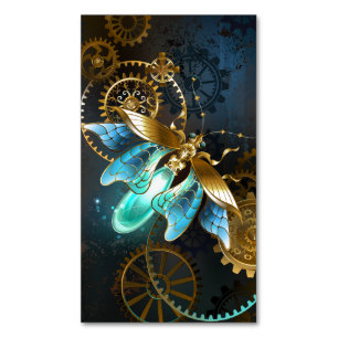 Steampunk Firefly Magnetic Business Card