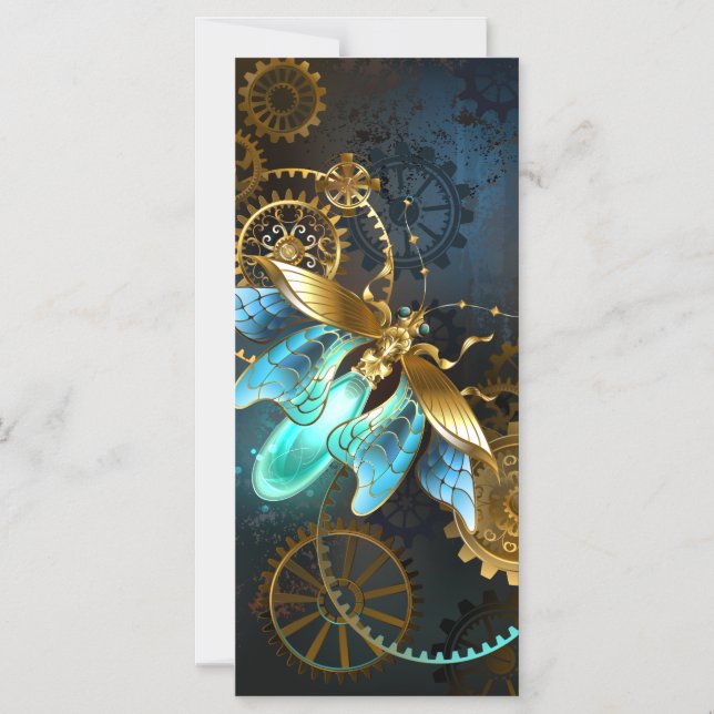Steampunk Firefly Magnetic Invitation (Front)