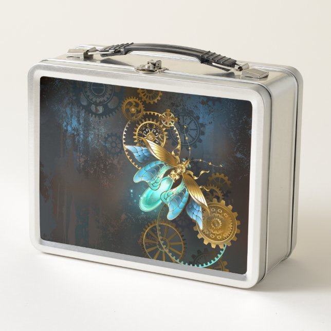 Steampunk Firefly Metal Lunch Box (Front)