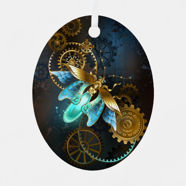 Steampunk Firefly Metal Tree Decoration (Front)