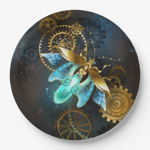 Steampunk Firefly Paper Plate