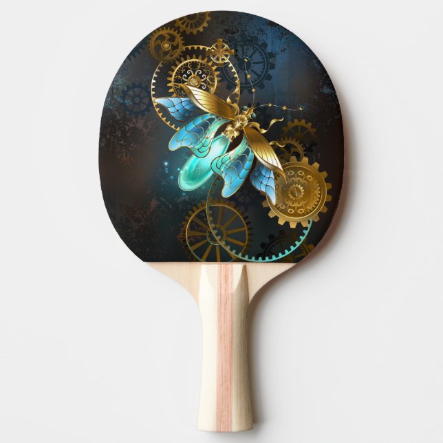 Steampunk Firefly Ping Pong Paddle (Front)