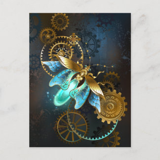 Steampunk Firefly Postcard