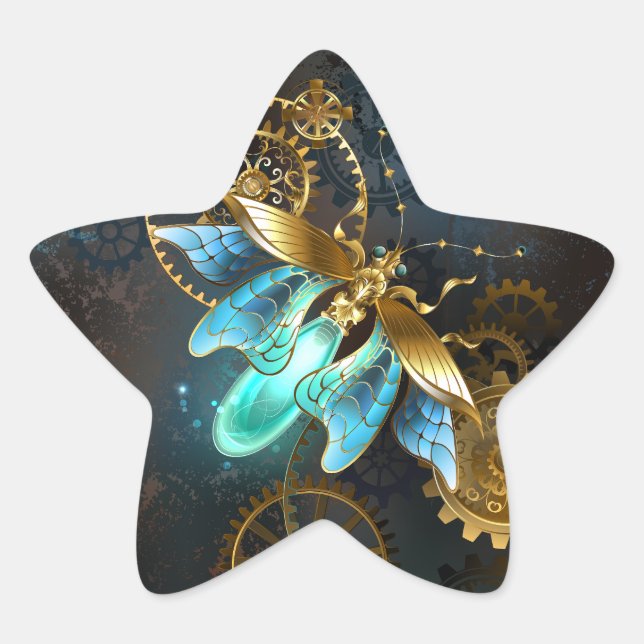 Steampunk Firefly Star Sticker (Front)